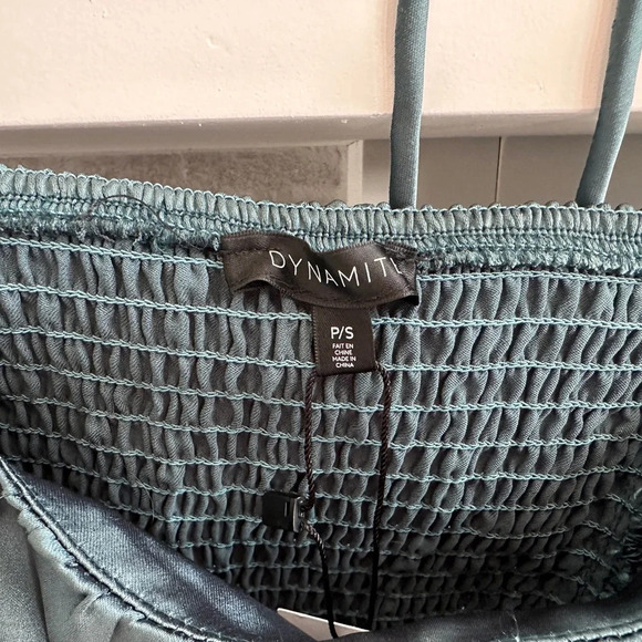 NWT Dynamite front ruched satin blouse| size  small - Picture 2 of 4